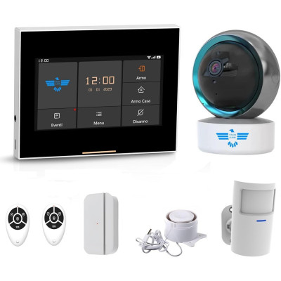 Antifurto Casa Senza Fili MICRO TOUCH con telecamera da interno