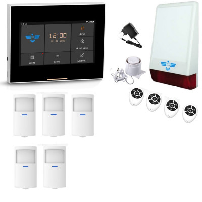 Antifurto senza fili MICRO TOUCH con sirena alimentata