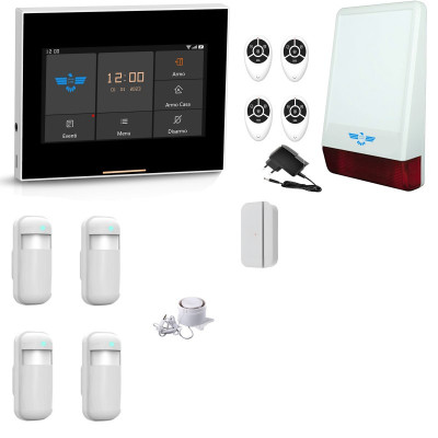 Antifurto MICRO TOUCH Senza Fili Schermo Interattivo PIR Animal Friendly