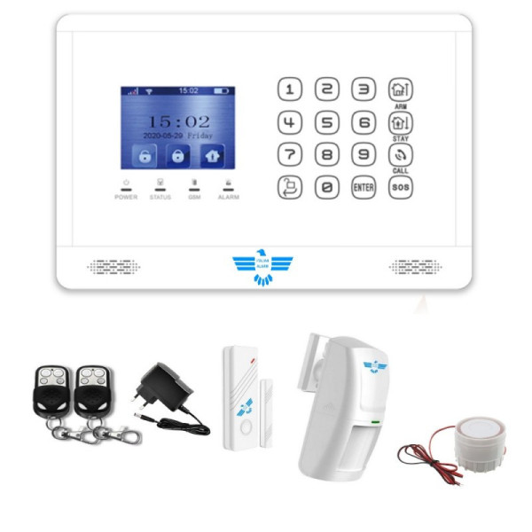 FUTURA 4G mod. 2024, antifurto allarme casa WiFi senza fili - bianco