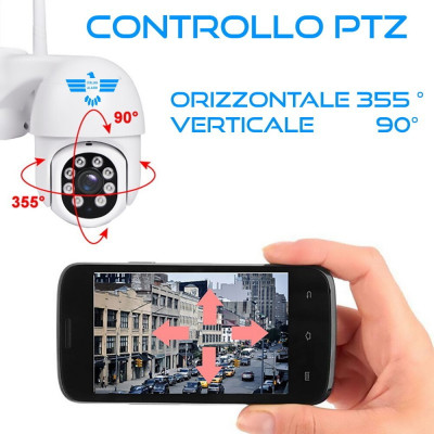 SUPER TELECAMERA Singola FULL HD da Esterno App Smartlife e Tuya x mod. TOUCH 4G e FUTURA IP66 APP "Smartlife"