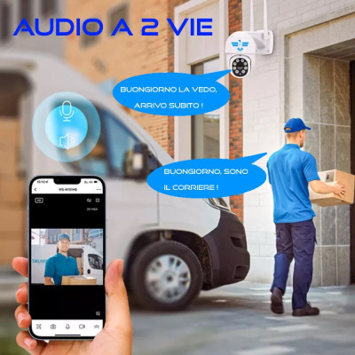 SUPER TELECAMERA Singola FULL HD da Esterno App Smartlife e Tuya x mod. TOUCH 4G e FUTURA IP66 APP "Smartlife"