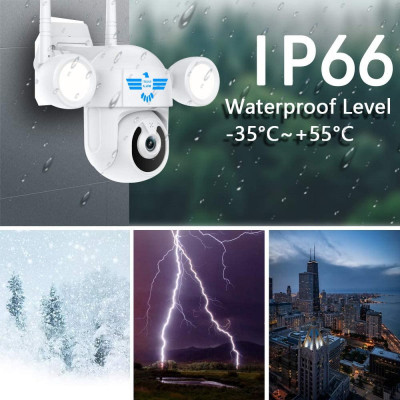 SUPER TELECAMERA Singola FULL HD da Esterno App Smartlife e Tuya x mod. TOUCH 4G e FUTURA IP66 APP "Smartlife"